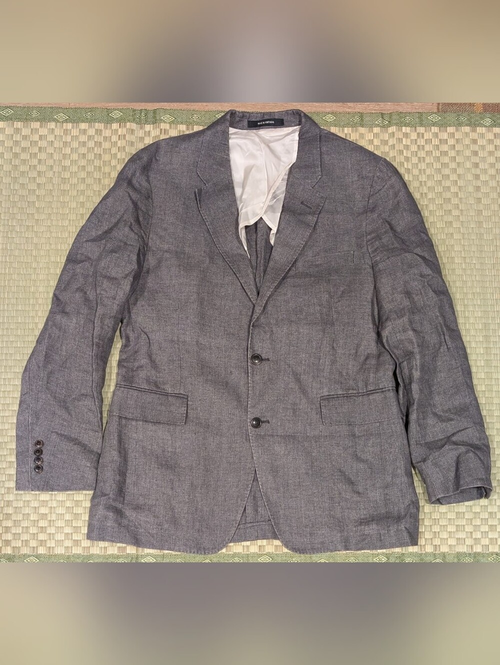 Todd Snyder 100% Linen Sport Coat Gray Men's Size 42R Made in Portugal